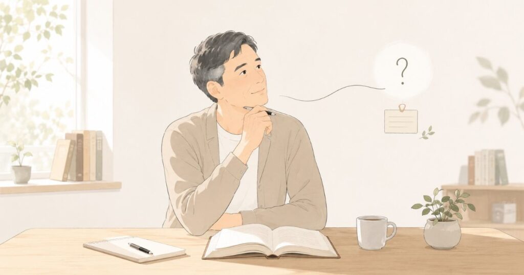 読んだあと、何か一つ考えてみる