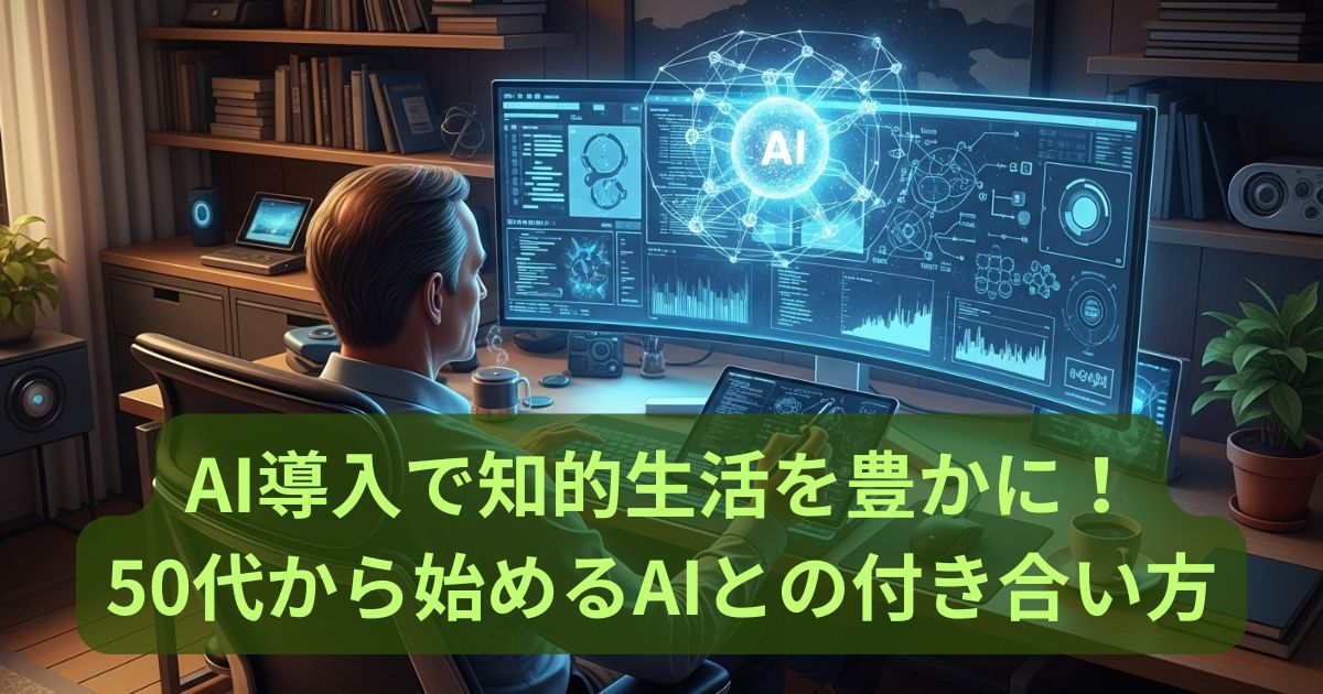 AI導入で知的生活を豊かに！50代から始めるAIとの付き合い方