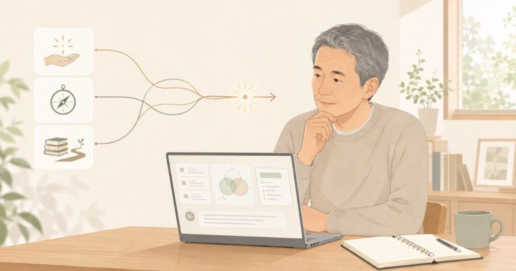 AIに「共通する方向」を整理してもらう