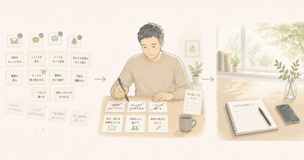 やらないことリストは「思考を守る仕組み」