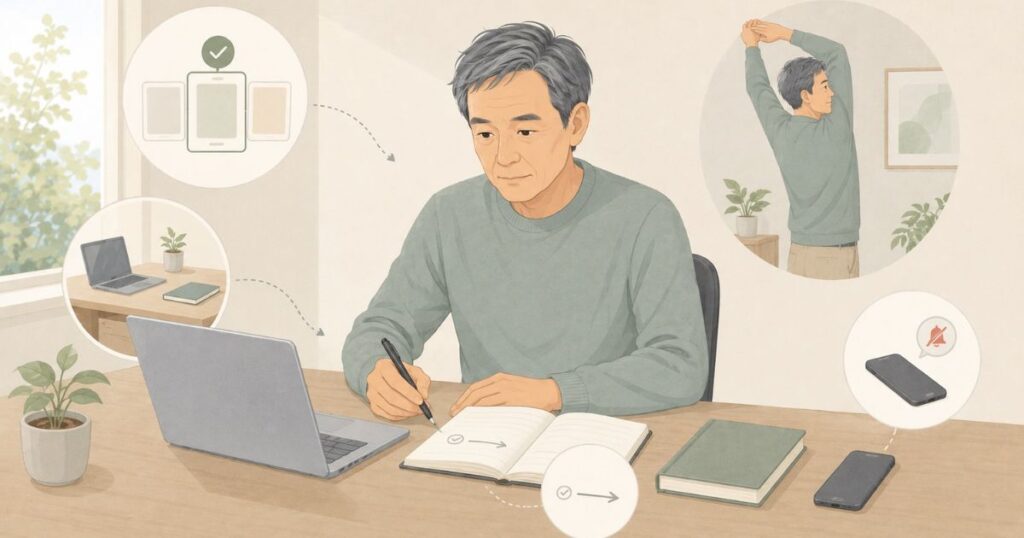 仕事に集中するための5つの習慣