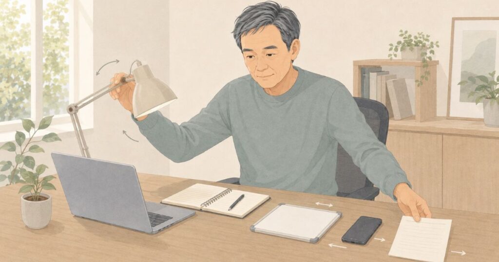 集中できる環境は、一度で完成しない