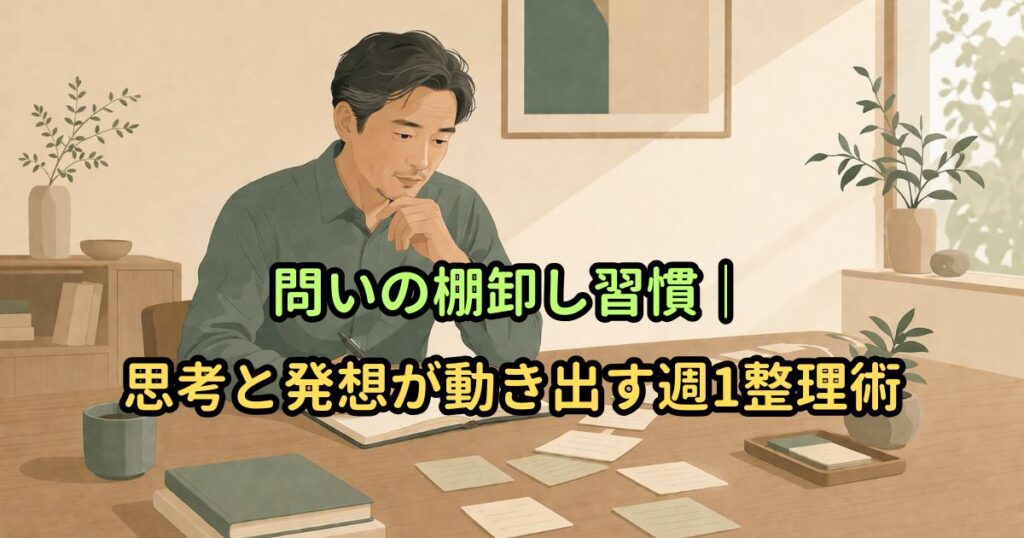 問いの棚卸し習慣｜思考と発想が動き出す週1整理術