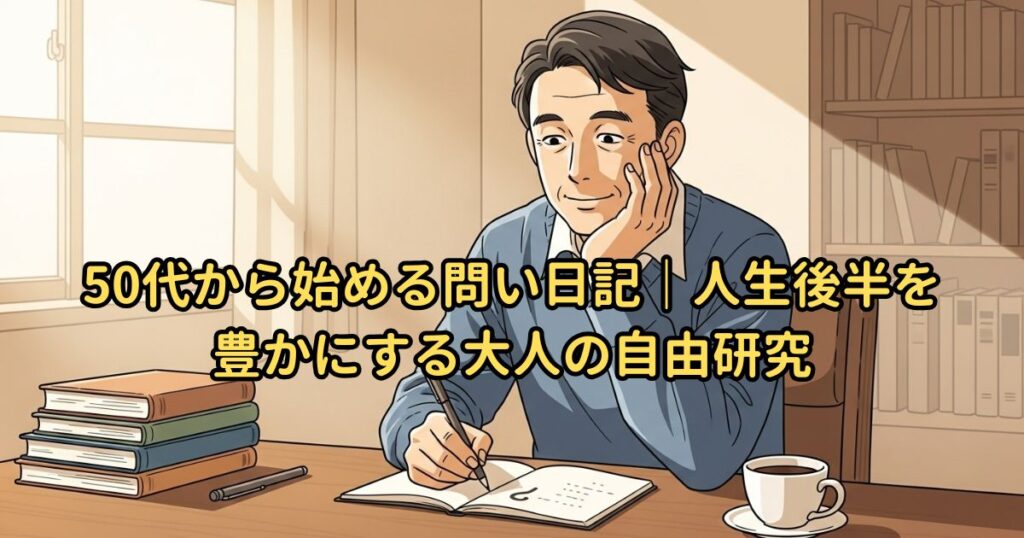50代から始める問い日記|人生後半を豊かにする大人の自由研究
