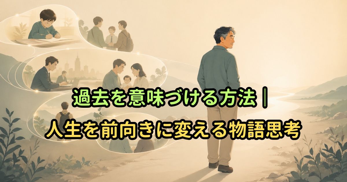 過去を意味づける方法｜人生を前向きに変える物語思考