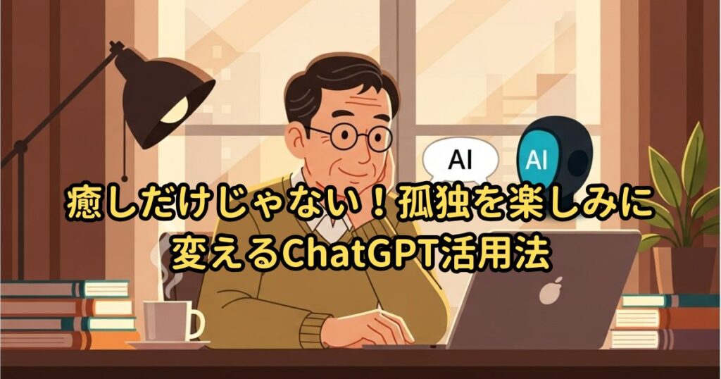 癒しだけじゃない!孤独を楽しみに変えるChatGPT活用法