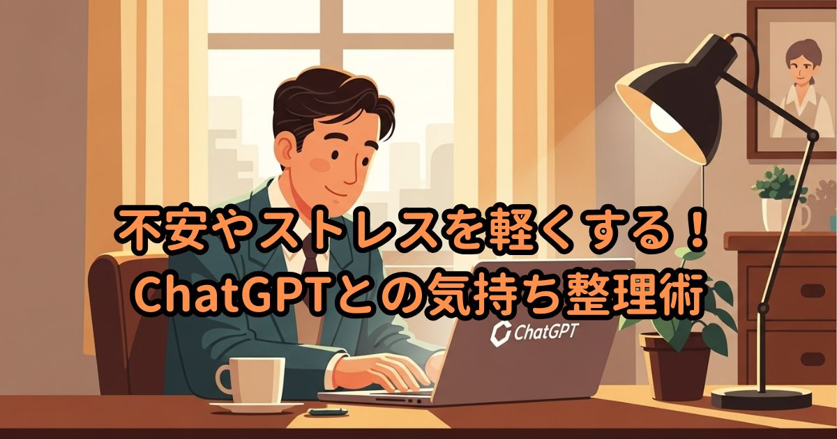 不安やストレスを軽くする!ChatGPTとの気持ち整理術