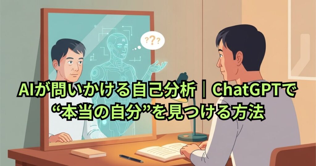 AIが問いかける自己分析|ChatGPTで“本当の自分”を見つける方法