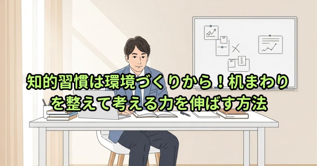 知的習慣は環境づくりから!机まわりを整えて考える力を伸ばす方法