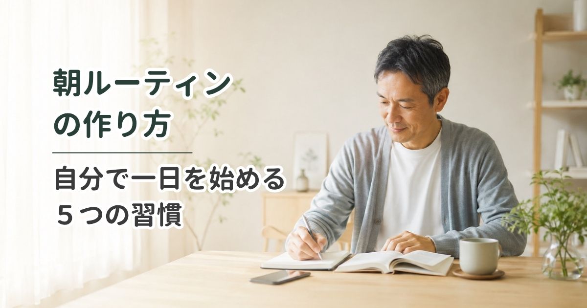 朝ルーティンの作り方｜自分で一日を始める5つの習慣