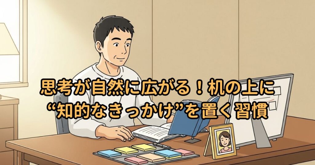 思考が自然に広がる!机の上に“知的なきっかけ”を置く習慣