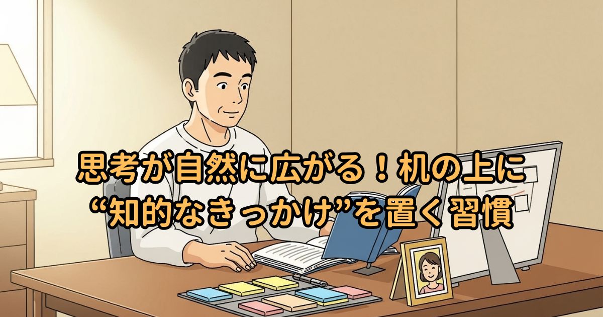 思考が自然に広がる！机の上に“知的なきっかけ”を置く習慣