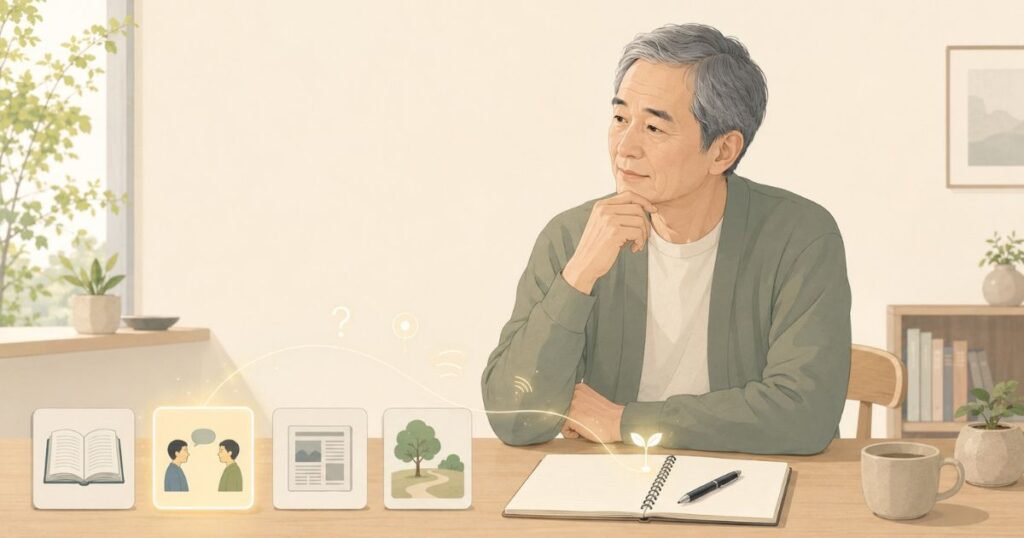 好奇心は、小さな疑問から戻る