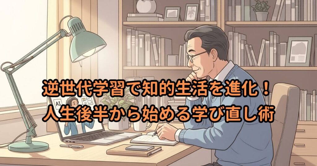 逆世代学習で知的生活を進化!人生後半から始める学び直し術