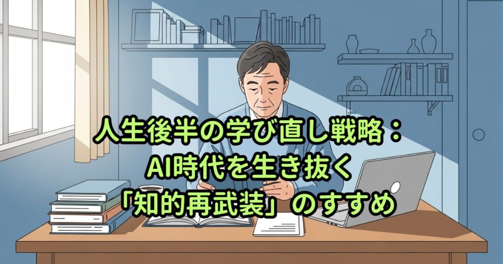 人生後半の学び直し戦略:AI時代を生き抜く「知的再武装」のすすめ