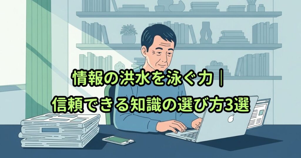 情報の洪水を泳ぐ力｜信頼できる知識の選び方3選