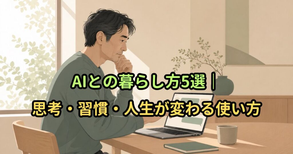 AIとの暮らし方5選｜思考・習慣・人生が変わる使い方