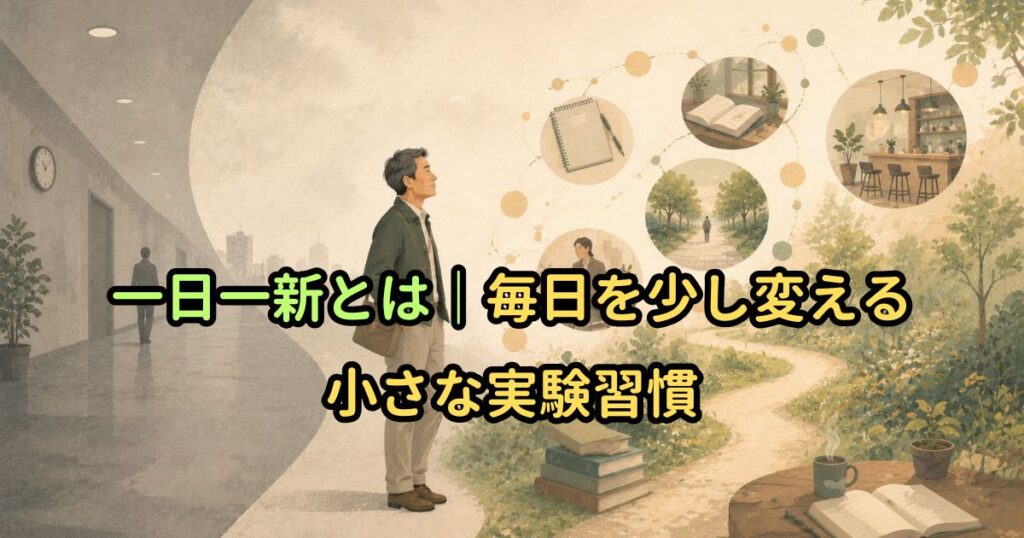 一日一新とは｜毎日を少し変える小さな実験習慣
