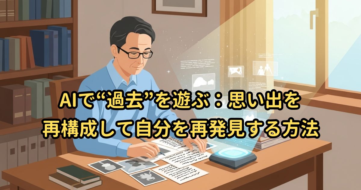 AIで“過去”を遊ぶ：思い出を再構成して自分を再発見する方法