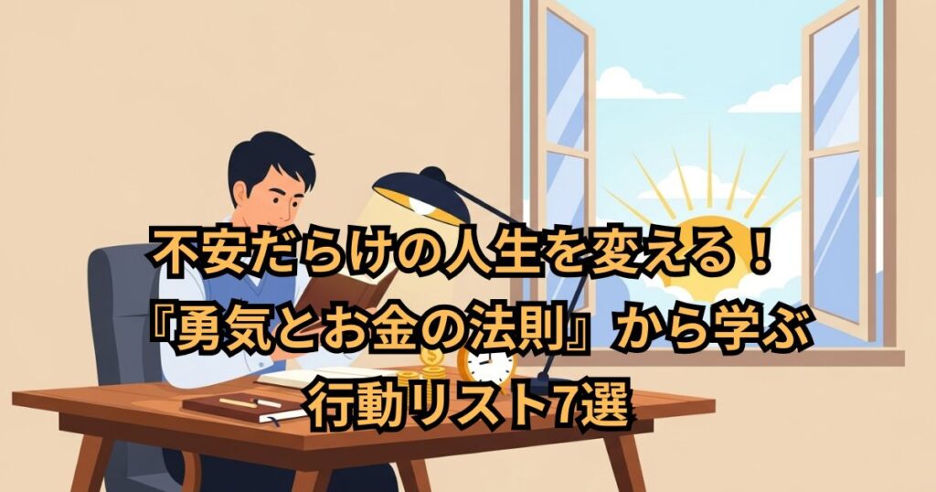 不安だらけの人生を変える!『勇気とお金の法則』から学ぶ行動リスト7選