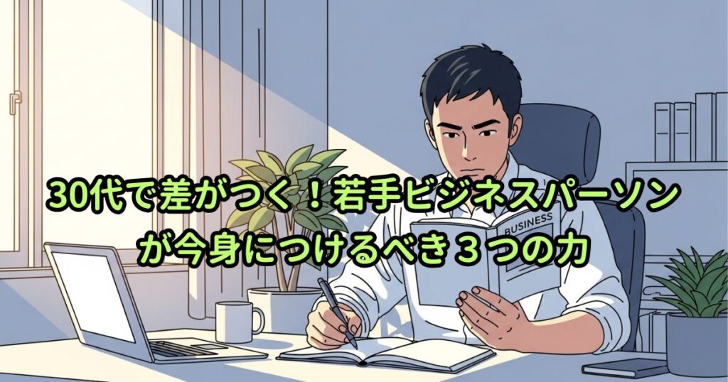 30代で差がつく!若手ビジネスパーソンが今身につけるべき3つの力