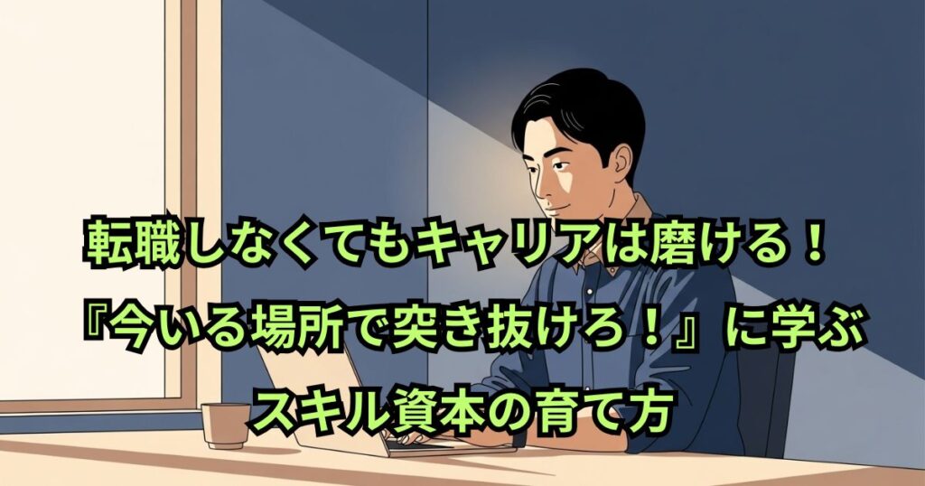 転職しなくてもキャリアは磨ける!『今いる場所で突き抜けろ!』に学ぶスキル資本の育て方
