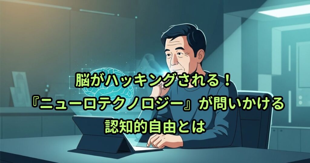 脳がハッキングされる!『ニューロテクノロジー』が問いかける認知的自由とは