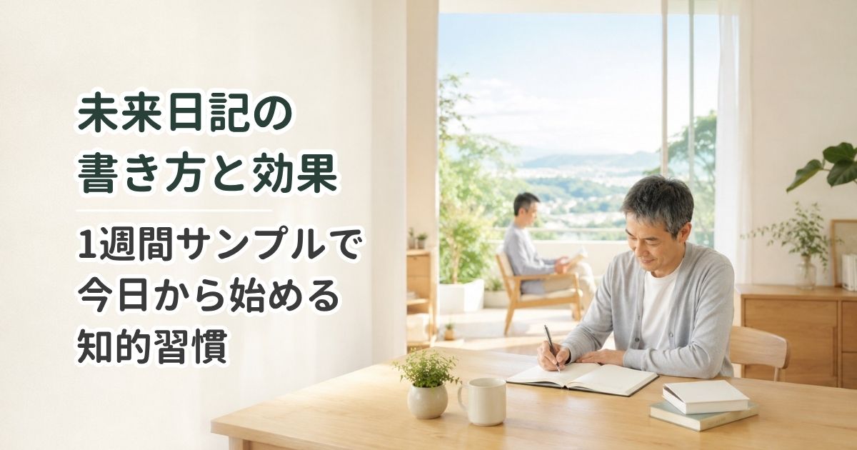 未来日記の書き方と効果｜1週間サンプルで今日から始める知的習慣