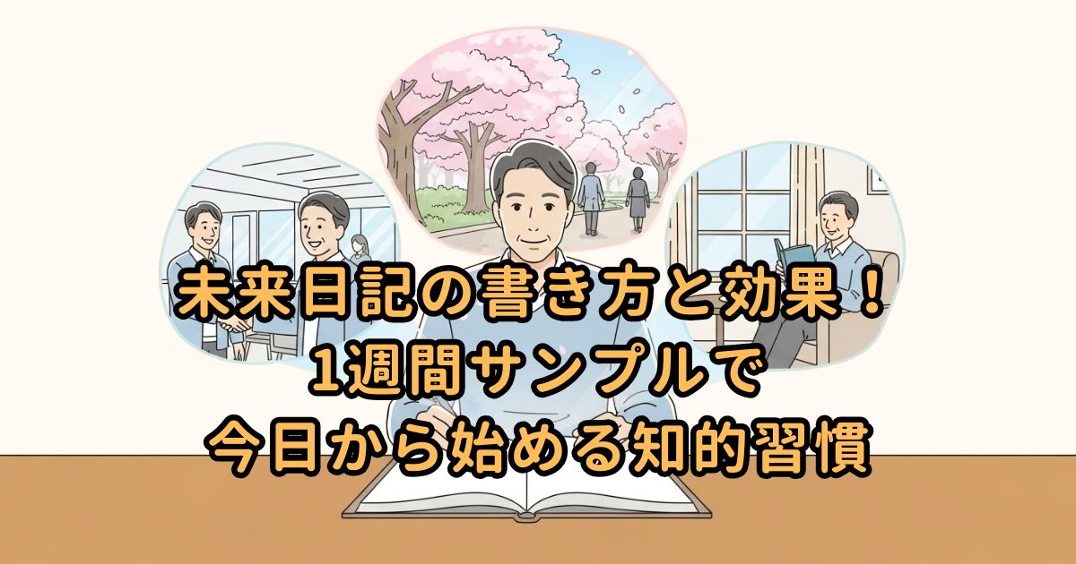 未来日記の書き方と効果！1週間サンプルで今日から始める知的習慣