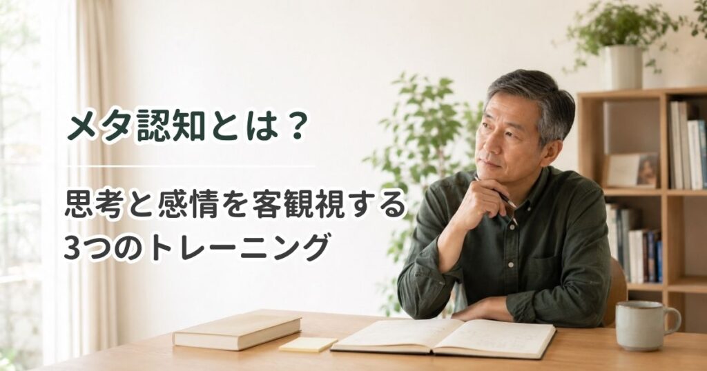 メタ認知とは？自分の思考と感情を客観視する3つのトレーニング