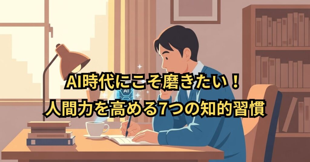 AI時代にこそ磨きたい!人間力を高める7つの知的習慣
