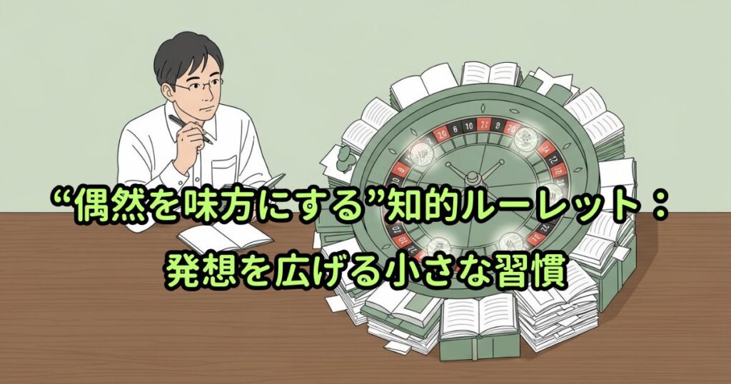 “偶然を味方にする”知的ルーレット：発想を広げる小さな習慣