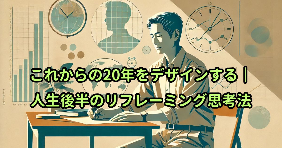 これからの20年をデザインする｜人生後半のリフレーミング思考法