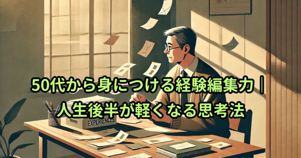 50代から身につける経験編集力｜人生後半が軽くなる思考法
