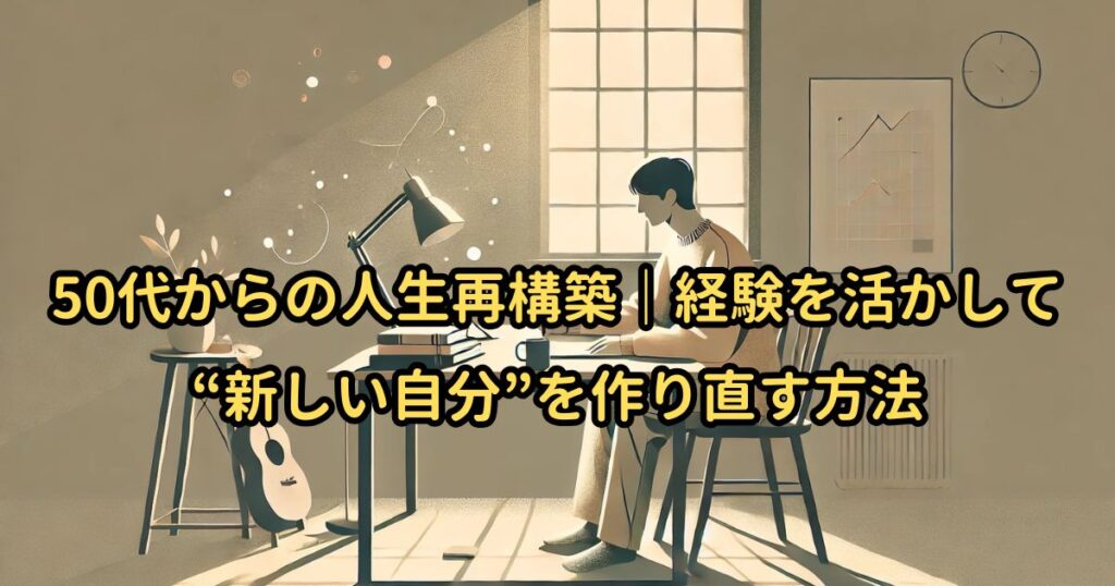 50代からの人生再構築｜経験を活かして“新しい自分”を作り直す方法