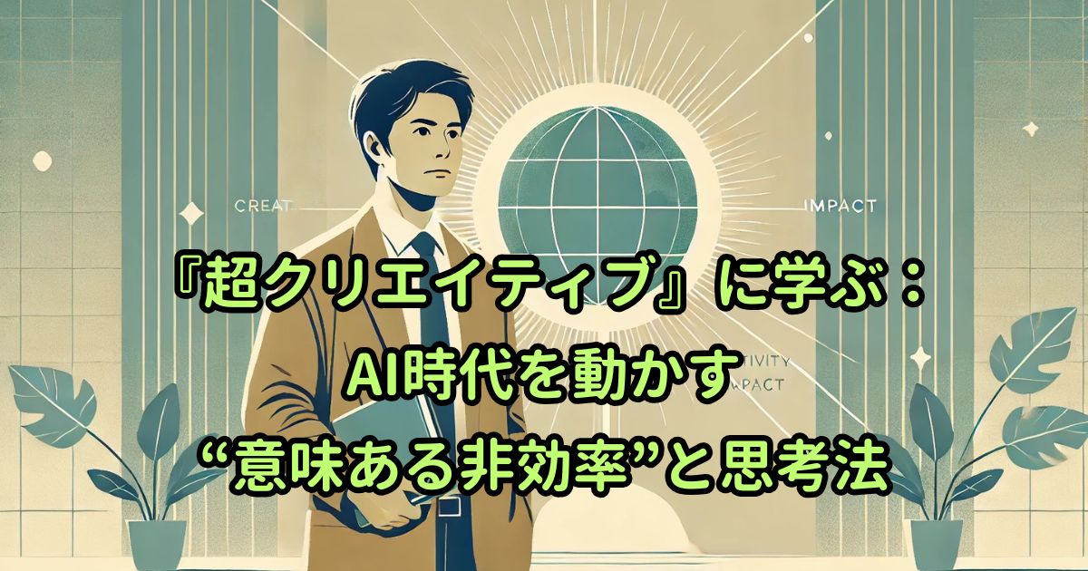 『超クリエイティブ』に学ぶ：AI時代を動かす“意味ある非効率”と思考法