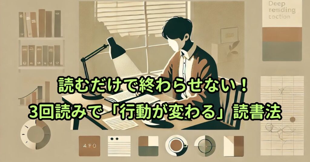 読むだけで終わらせない！3回読みで「行動が変わる」読書法
