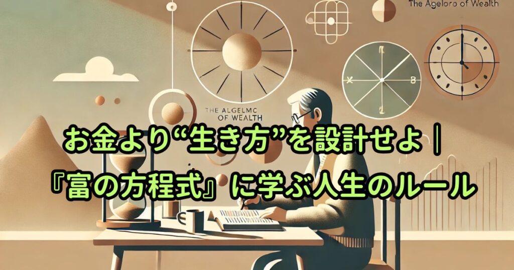 お金より“生き方”を設計せよ｜『富の方程式』に学ぶ人生のルール