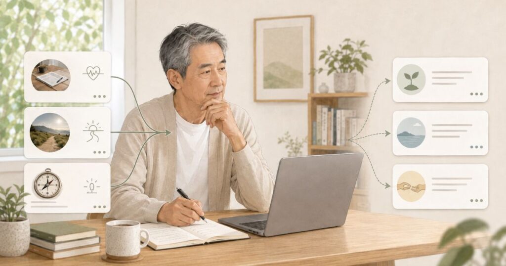 AIにテーマの候補を言葉にしてもらう