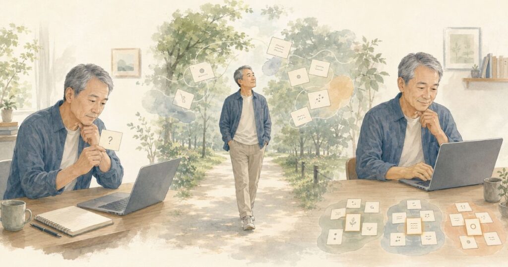 一人ブレスト散歩の3ステップ