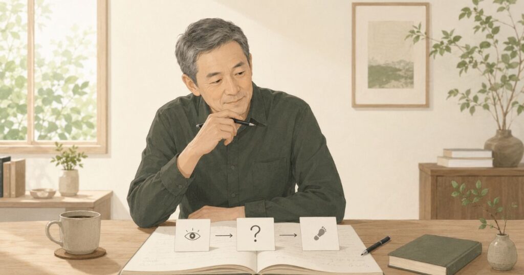 観察を学びに変える3つのステップ
