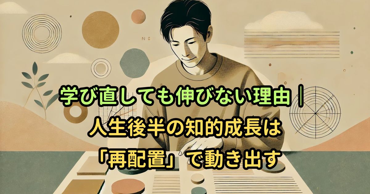 学び直しても伸びない理由|人生後半の知的成長は「再配置」で動き出す