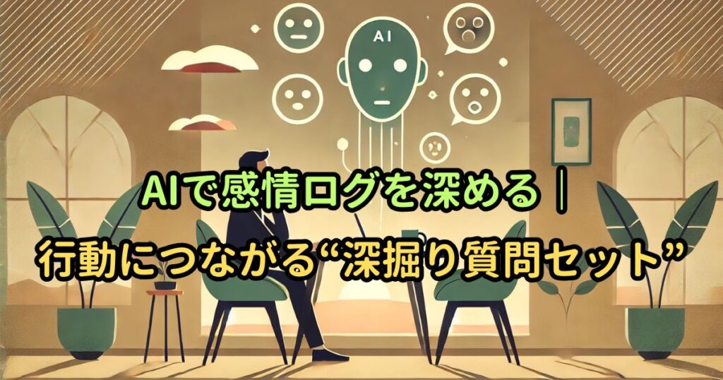 AIで感情ログを深める｜行動につながる“深掘り質問セット”