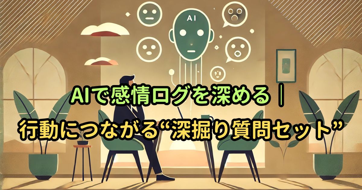 AIで感情ログを深める｜行動につながる“深掘り質問セット”
