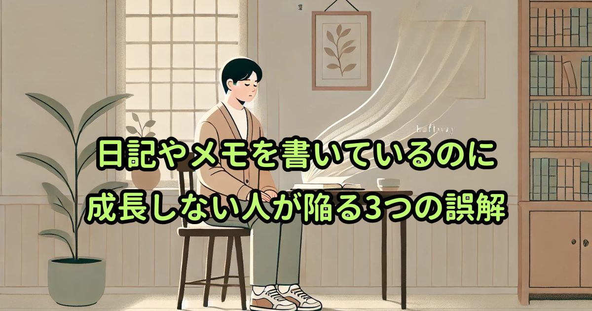 日記やメモを書いているのに成長しない人が陥る3つの誤解