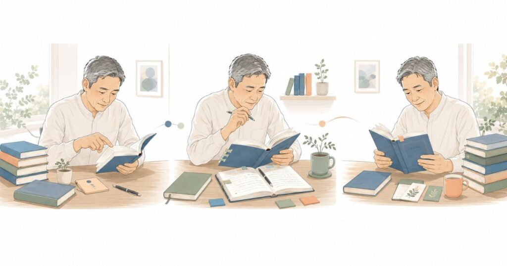 50代からの読書に合う3つの方法