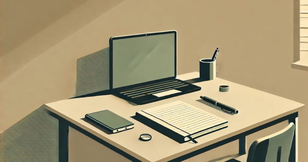 行動の前に少し立ち止まる静けさ