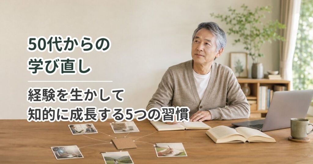 50代からの学び直し｜経験を生かして知的に成長する5つの習慣
