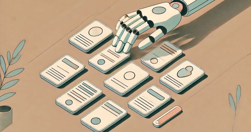 AIは答えを出さず、候補を並べる