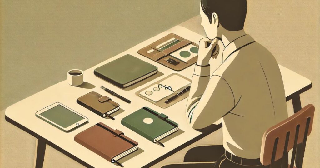 思考を整理する場面